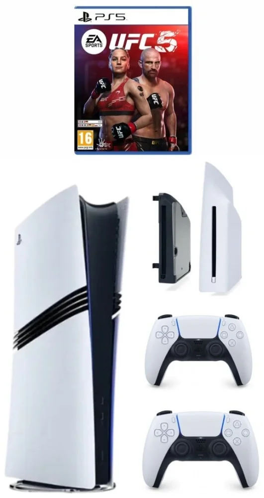 Игровая консоль Sony PlayStation 5 Pro + Dualsense+ Дисковод + UFC 5