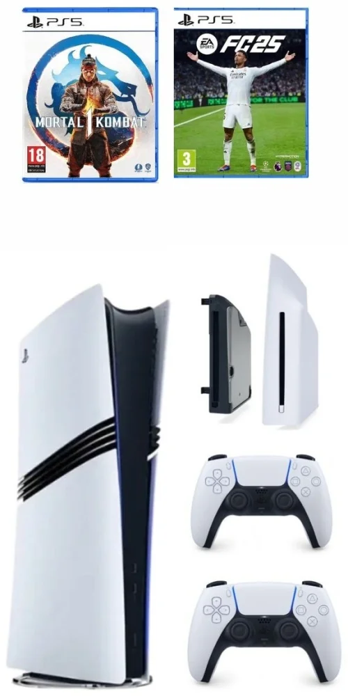 Игровая консоль Sony PlayStation 5 Pro + Dualsense + Дисковод + FC 25 + Mortal Kombat 1