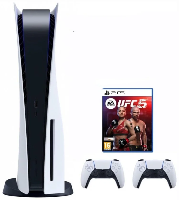 Игровая приставка Sony PlayStation 5 + Dualsense White + UFC 5 (PS5)