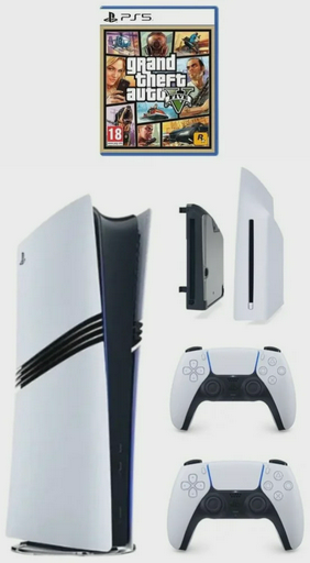 Игровая консоль Sony PlayStation 5 Pro + Dualsense+ Дисковод + GTA V