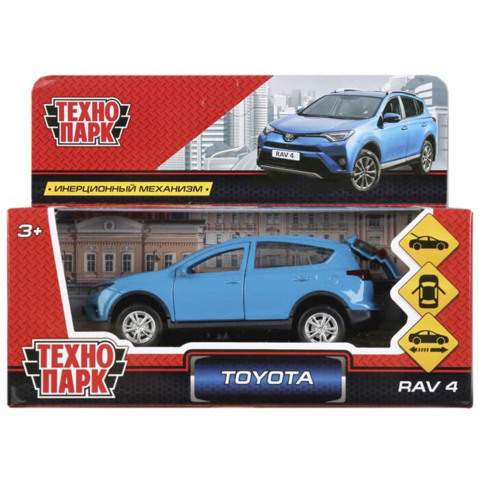 Машинка Технопарк  Toyota RAV4 12см синяя купить,NaN