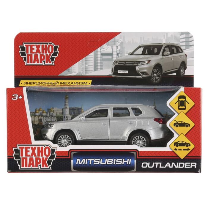 Машинка Технопарк  Mitsubishi Outlander 12см серебристая купить,NaN