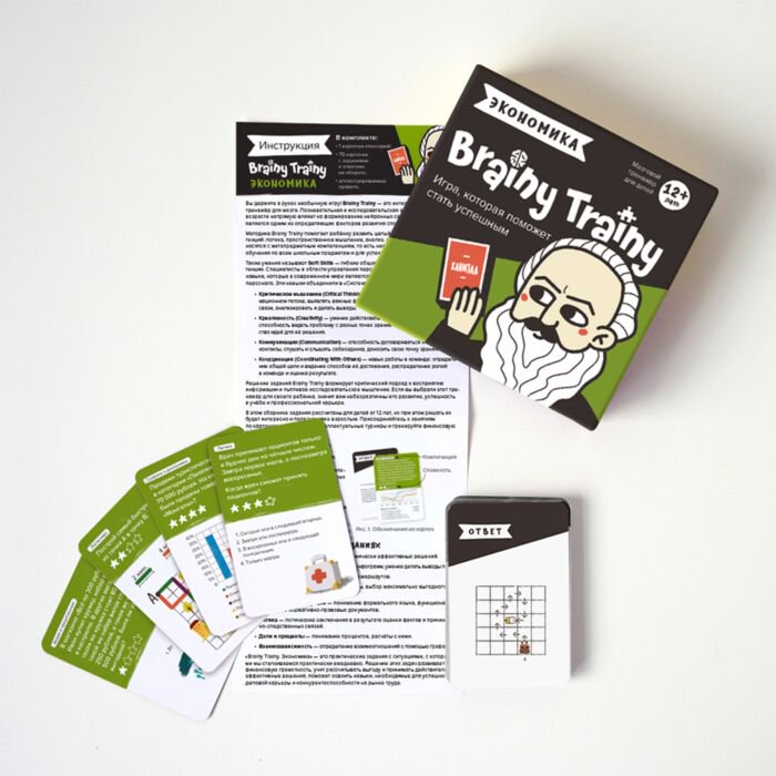 Настольная игра Brainy Trainy Финансовая грамотность экономика купить,0
