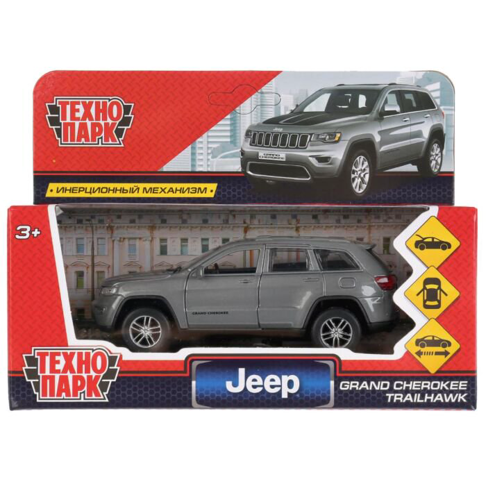 Машинка Технопарк Jeep Grand Cherokee 12см серая купить,NaN