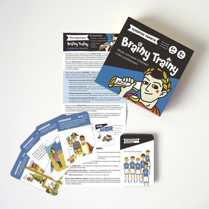 Настольная игра Brainy Trainy Развитие памяти купить,NaN