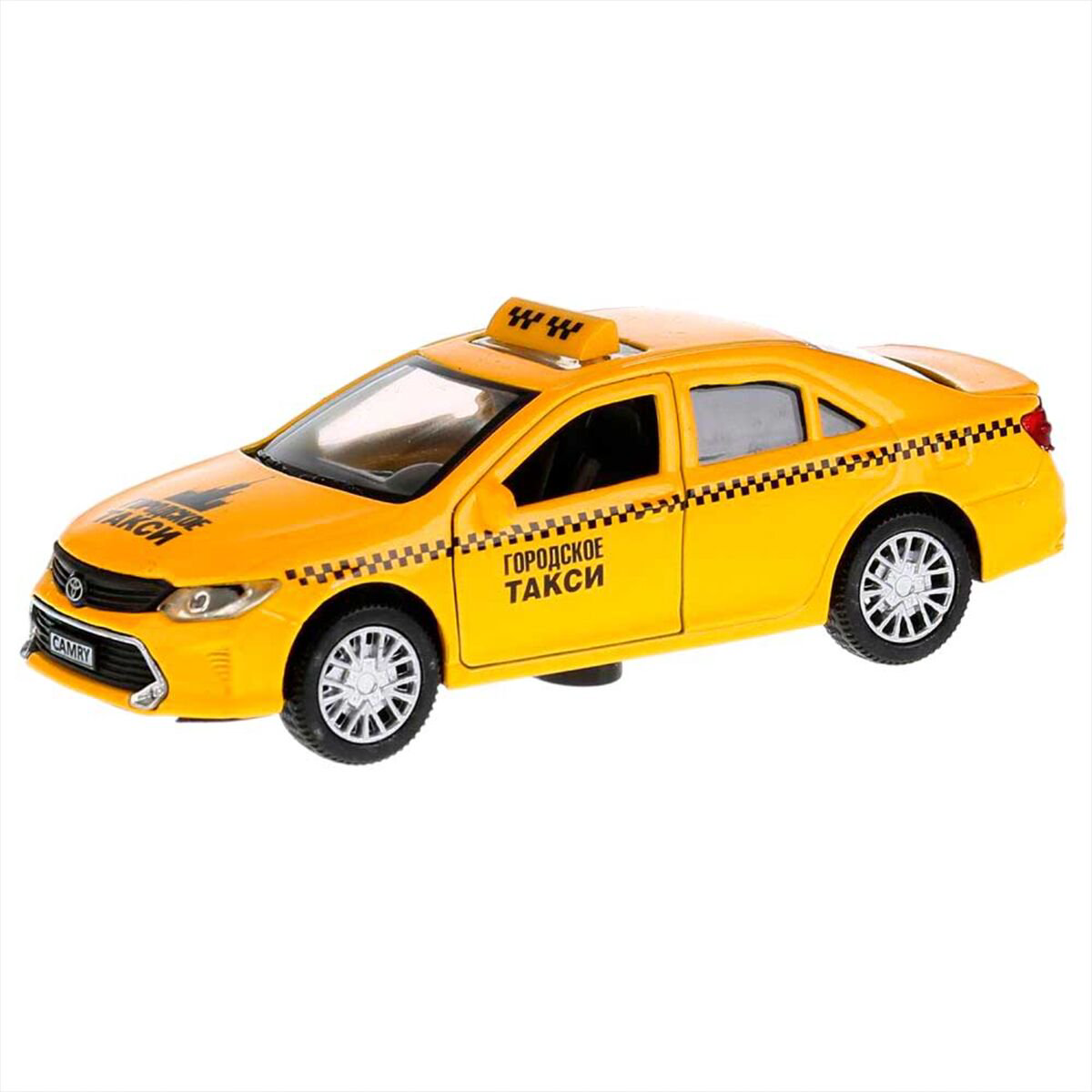 Машинка Технопарк  Toyota Camry такси 12см желтая купить,NaN