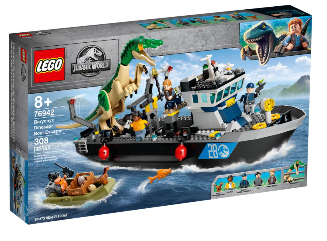 Конструктор Lego Jurassic World Побег барионикса на катере 76942 купить,NaN