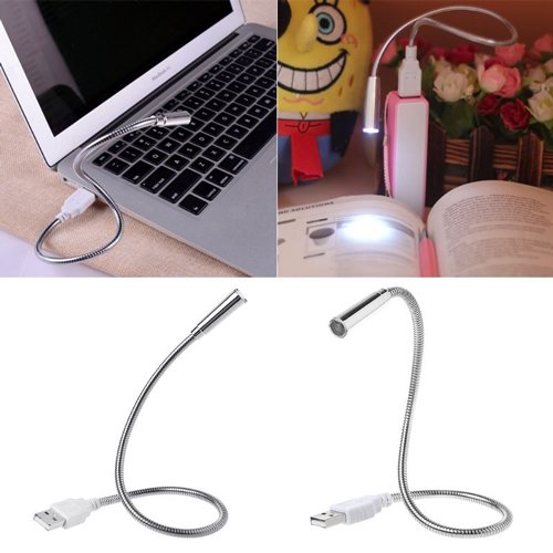 Настольная лампа ViTi USB Light V-T L32 серебристая