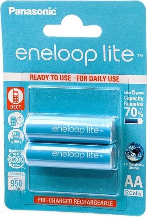 Аккумулятор Panasonic Eneloop Lite AA 950 mAh/2B голубой - ForteMarket Аккумулятор Panasonic Eneloop Lite AA 950 mAh/2B голубой купить,0