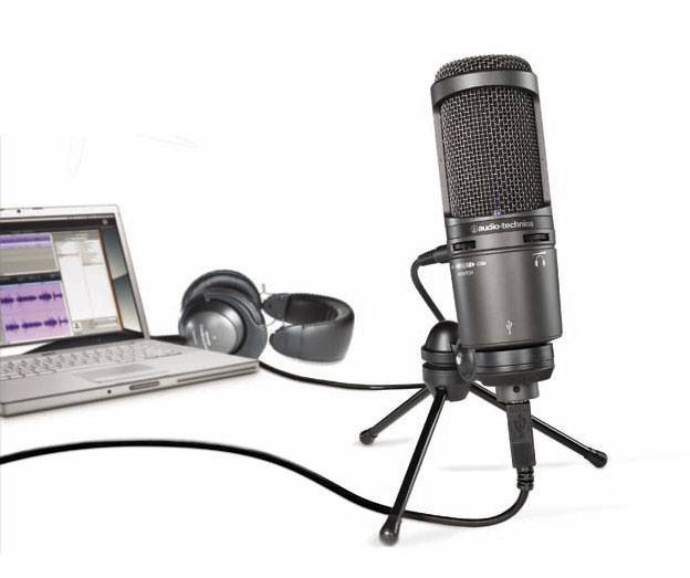 Микрофон Audio-Technica AT2020 USB Plus серый - ForteMarket Микрофон Audio-Technica AT2020 USB Plus серый купить,0