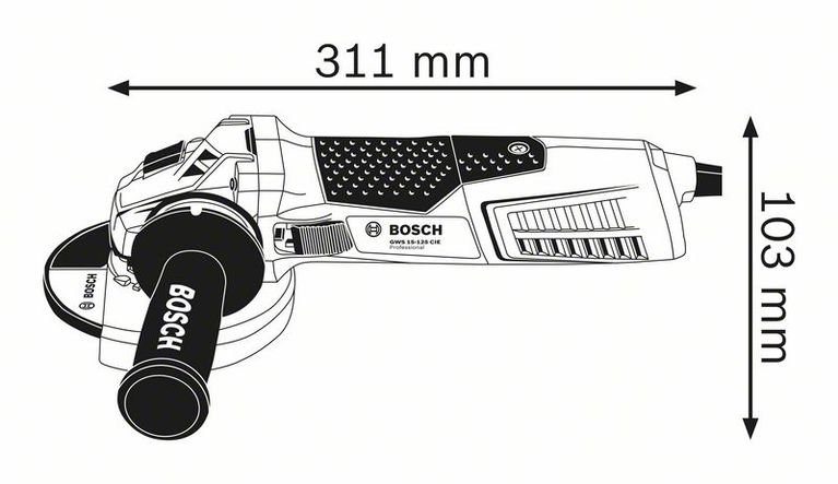 Угловая шлифмашина  Bosch GWS 17-125 CI синяя купить,0