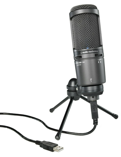 Микрофон Audio-Technica AT2020 USB Plus серый