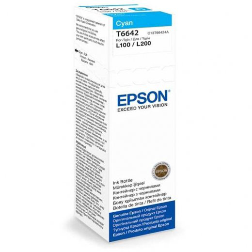 Чернила Epson C13T66424A голубые