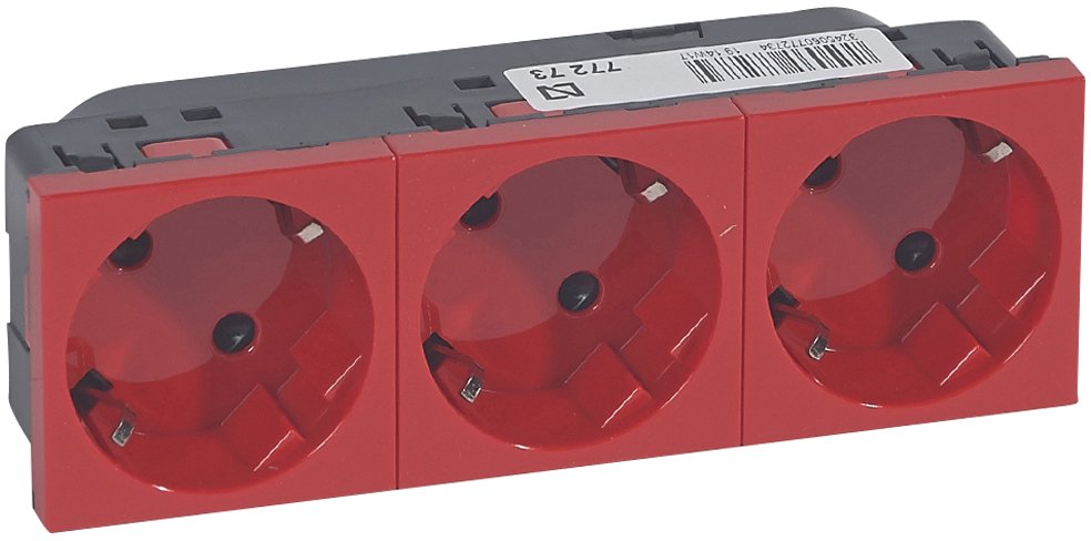 Розетка Legrand 077273 красная купить,NaN