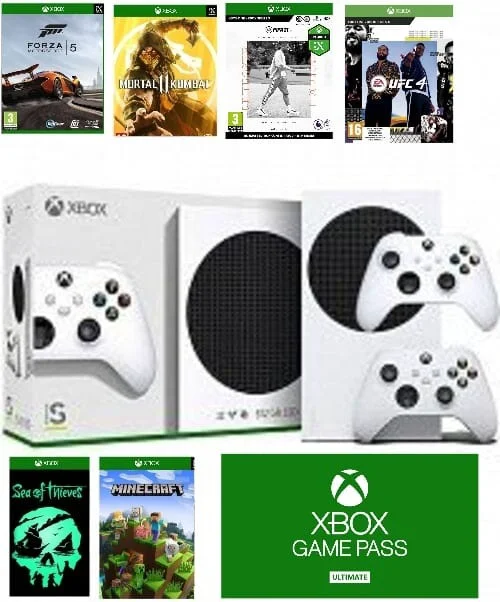 Игровая консоль Xbox Series S + Xbox Game Pass Ultimate + Xbox Series X\S Controller Wireless Robot White