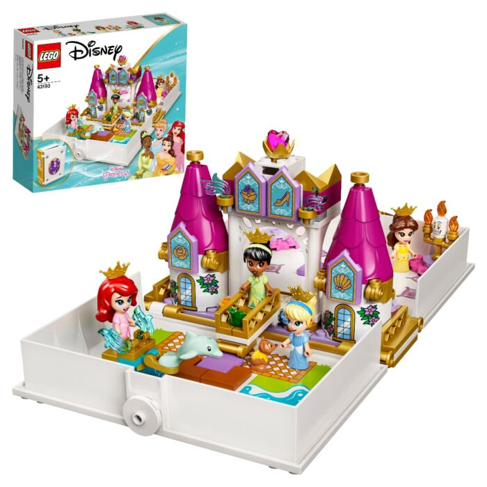 Конструктор Lego Disney Princess Книга сказочных приключений Ариэль Белль Золушки и Тианы 43193 купить,NaN