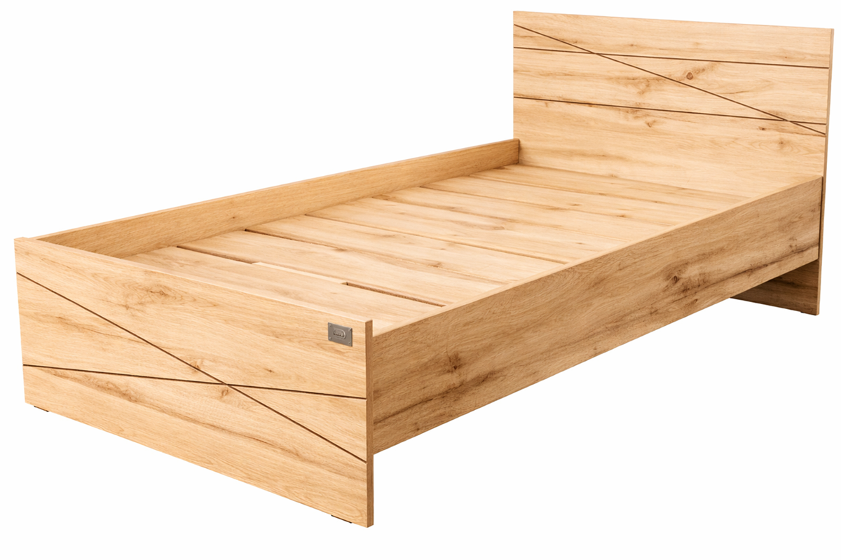 Кровать Мебель Азии Алиса Лайн 90x200см светло-коричневая купить,NaN