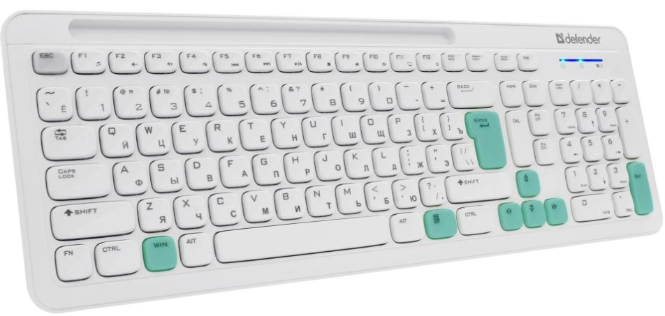 Клавиатура Defender Cerrato C-978 107744AKS белый купить,NaN