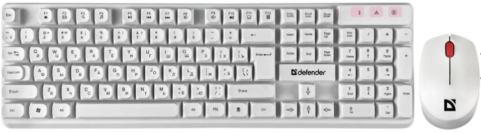 Клавиатура Defender MilanC-992 45994 107746AKS белый