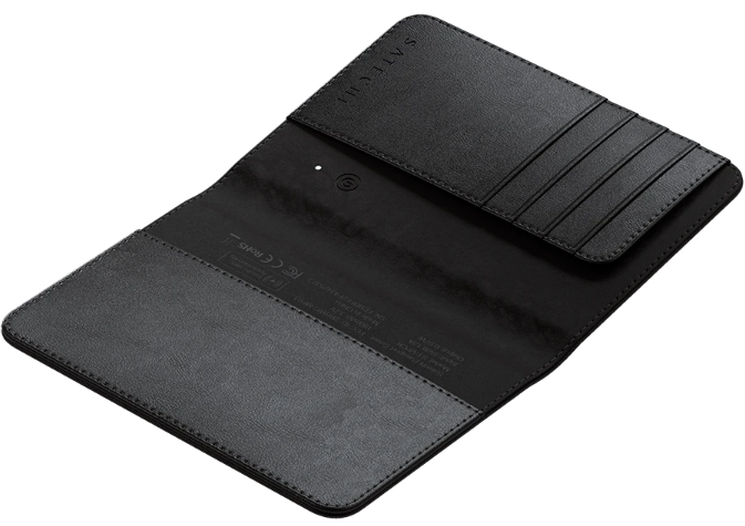 Обложка для паспорта Satechi Passport Cover with Find My Black
