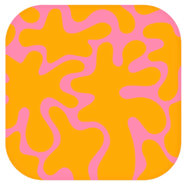Наклейка VLP Sticker 3D Blots 1142127 Pink Orange