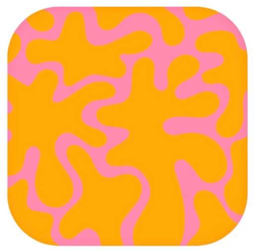 Наклейка VLP Sticker 3D Blots 1142127 Pink Orange