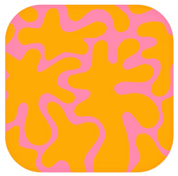 Наклейка VLP Sticker 3D Blots 1142127 Pink Orange