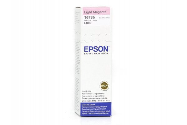 Чернила Epson T6736 C13T67364A светло-пурпурные