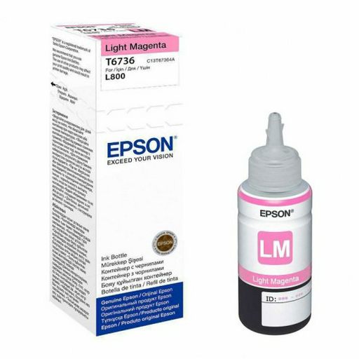 Чернила Epson T6736 C13T67364A светло-пурпурные