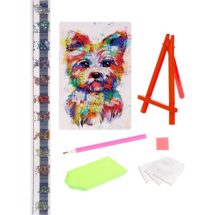 Алмазная мозаика Color Puppy Собачка 10х15 см 70084 купить,NaN