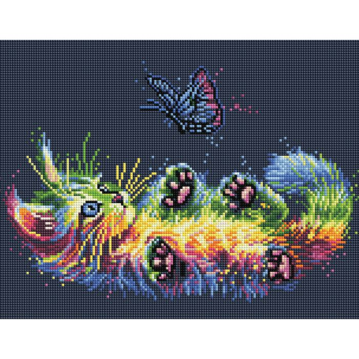 Алмазная мозаика Три совы Игра в неоне 30х40 см 1373097 купить,NaN