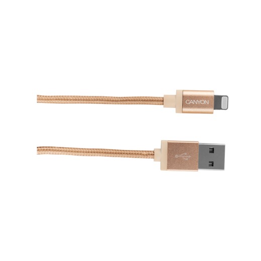 Дата-кабель Canyon CNS-MFIC3GO 1м золотистый купить,NaN