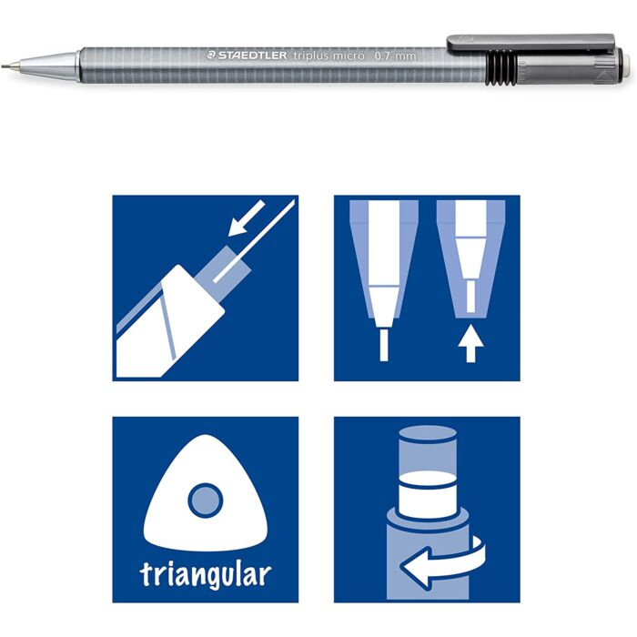 Карандаш механический Staedtler Triplus micro 0.7 мм 77427BK25D купить,0