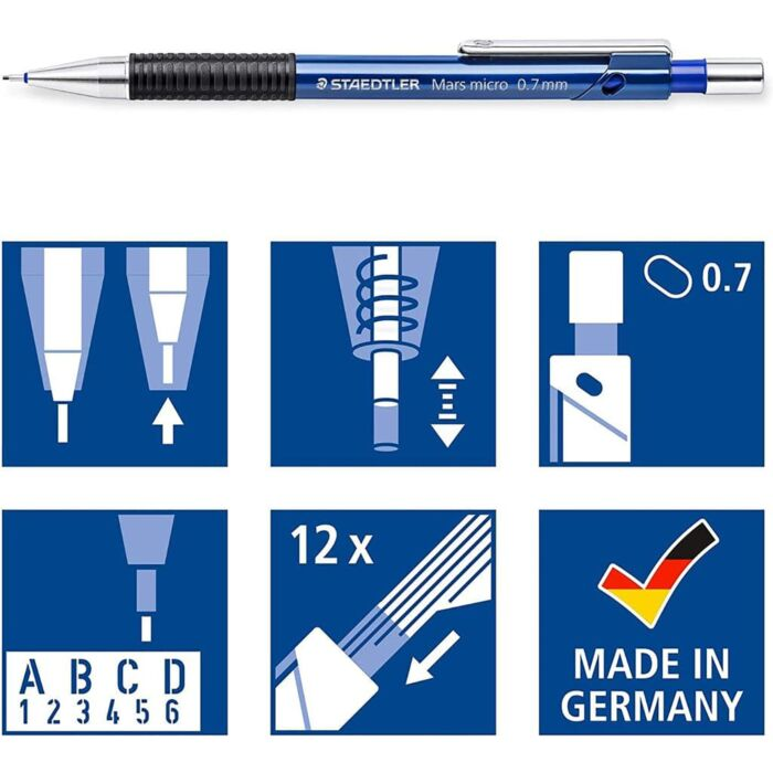 Карандаш механический Staedtler Mars micro 0.7 мм 7757BK25DA03 купить,0