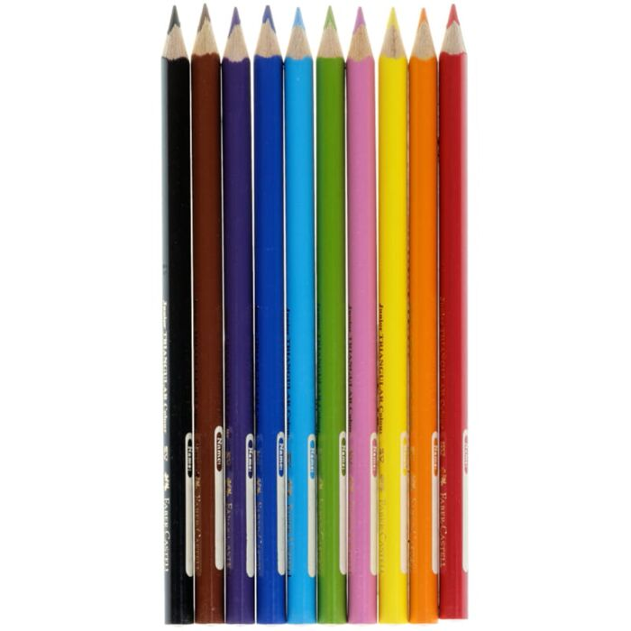 Карандаши цветные Faber-Castell Jumbo 10 шт 3.8 мм 116510 купить,NaN