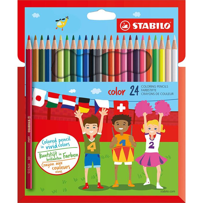 Карандаши цветные Stabilo Color 24 шт 2.5 мм 1924/77-01 купить,NaN