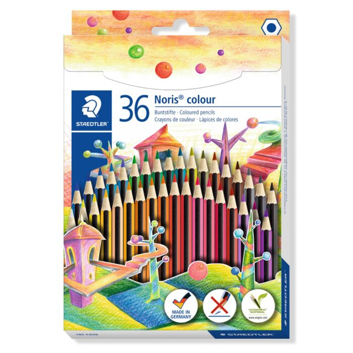 Карандаши цветные Staedtler Noris Color 36 шт 3 мм 185-CD36