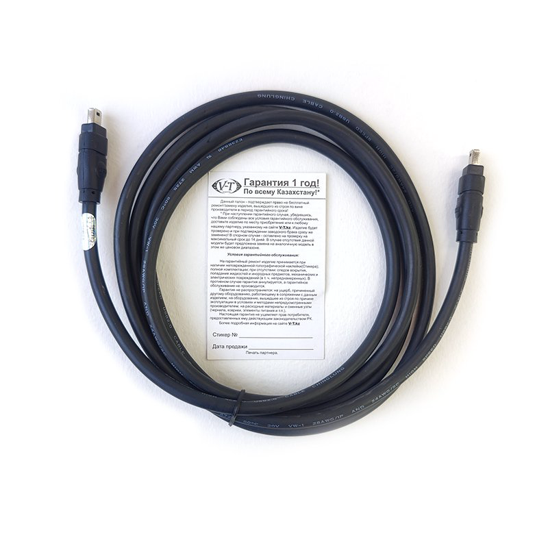 Кабель ViTi Fire Wire IEEE-1394 4-4 Pin черный купить,1383