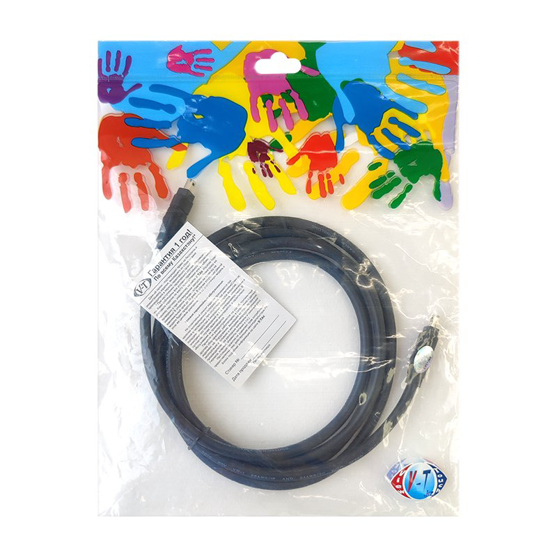 Кабель ViTi Fire Wire IEEE-1394 4-4 Pin черный купить,1383