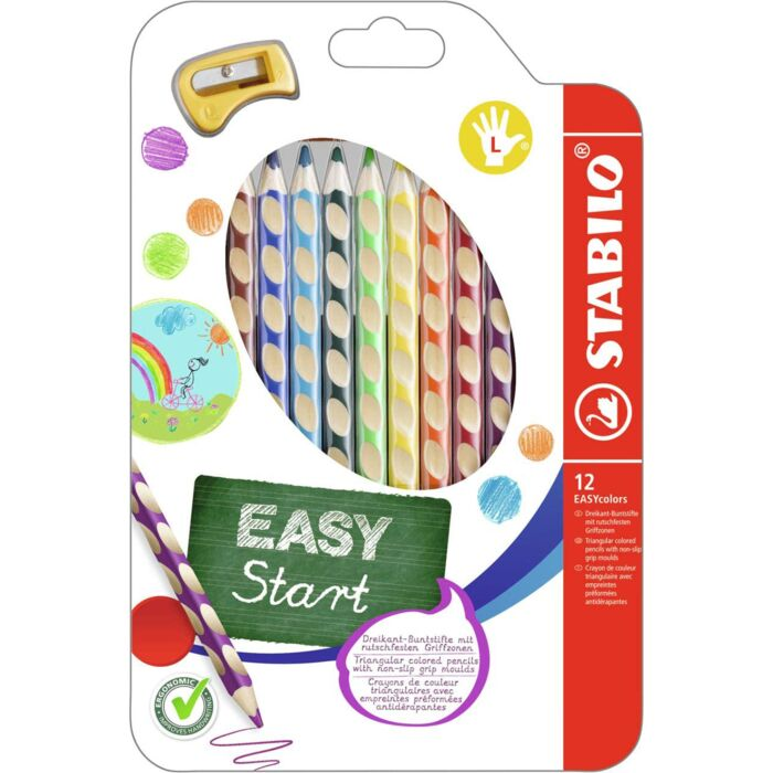 Карандаши цветные для левшей Stabilo EasyColor 12 шт 4.2 мм 331/12 купить,NaN