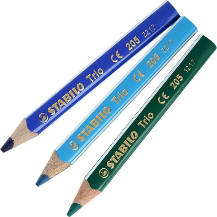Карандаши цветные укороченные Stabilo Trio 12 шт 4.2 мм 205/12-01 купить,0
