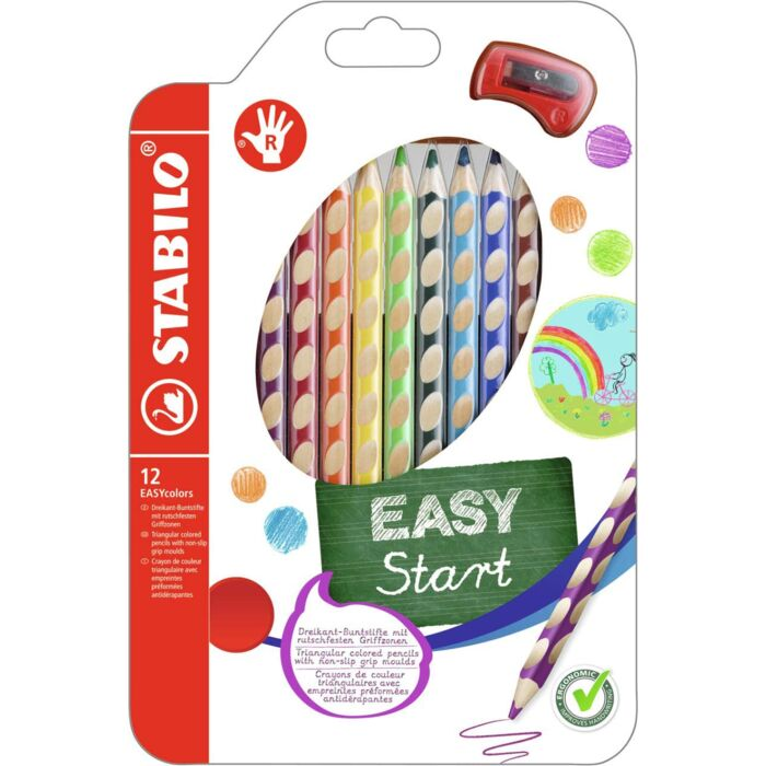 Карандаши цветные для правшей Stabilo EasyColor 12 шт 4.2 мм 332/12 купить,NaN