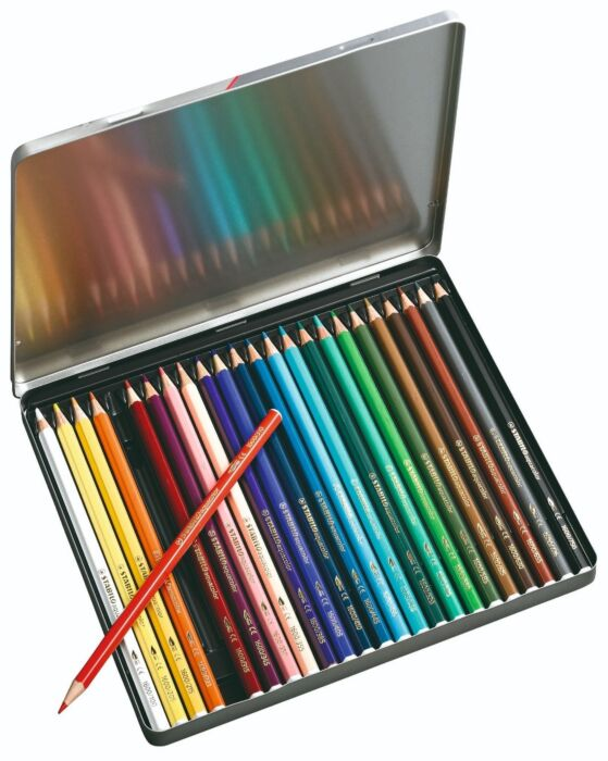 Карандаши художественные акварельные Stabilo Aquacolor 24 шт 2.8 мм 1624-5 купить,NaN