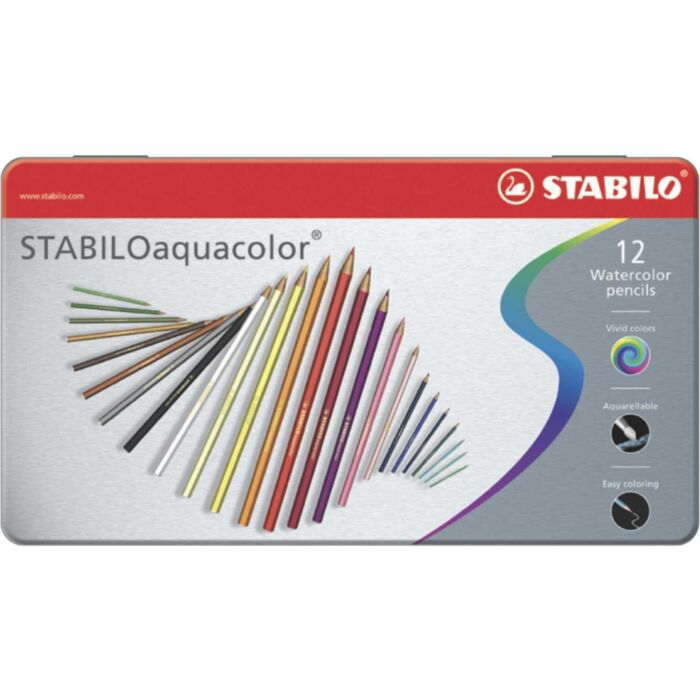 Карандаши художественные акварельные Stabilo Aquacolor 12 шт 2.8 мм 1612-5 купить,NaN