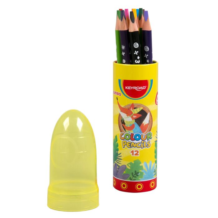 Карандаши цветные Keyroad Jumbo 12 шт KR972230 купить,NaN