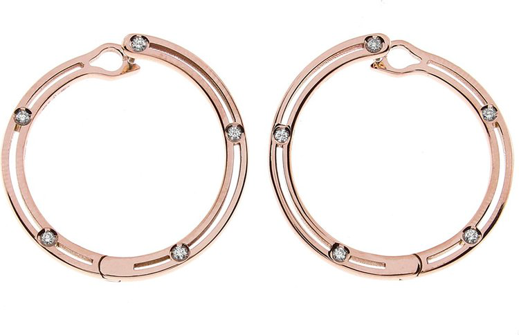 Серьги Damiani 15106 д 7,2гр 0,11ct. купить,NaN