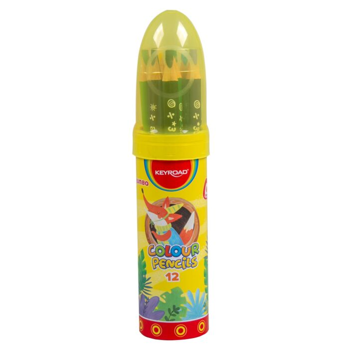Карандаши цветные Keyroad Jumbo 12 шт KR972230