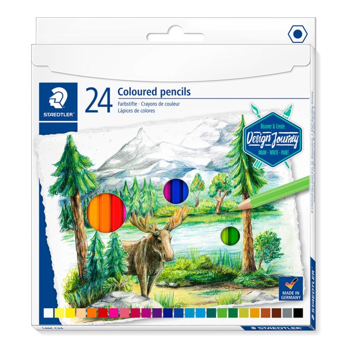 Карандаши цветные Staedtler Design Journey 24 шт 3 мм 146C C12