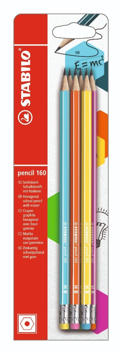 Карандаши чернографитные Stanbilo Pencil 160 6 шт HB B-50502-10 купить,NaN