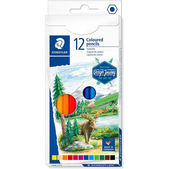Карандаши цветные Staedtler Design Journey 12 шт 3 мм 146C C12 купить,NaN